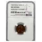 NGC Graded 1960 Small Date Wheat Penny