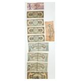 Vintage Foreign Mexico Banknotes