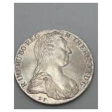 1780 Maria Theresa Thaler Silver Coin