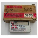 2 boxes of .38 Special 158 Grain Bullets