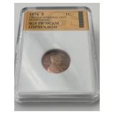 1976-S Lincoln Memorial Cent Proof Cameo