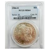 1904-O Morgan Silver Dollar PCGSMS64