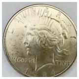 1924 Uncirculated Peace Dollar