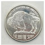 2015 1 Oz. .999 Fine Silver Buffalo Round