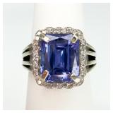 5CT Tanzanite Diamond Ring