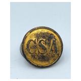 Confederate Uniform Button CSA