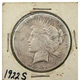 1922-S Peace Silver Dollar