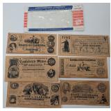 6 Replica CSA Currency Bills