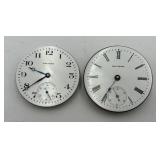2 Antique Waltham Pocket Watch Movements