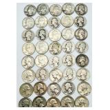 Roll of 40 - 90% Silver Quarters