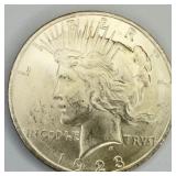 1923 Uncirculated Peace Dollar
