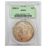 1898-O Morgan Silver Dollar PCGSMS64