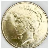 1922 Uncirculated Peace Dollar