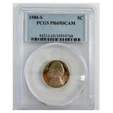 1980-S Jefferson Nickel PCGS PR69DCAM