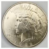 1922 Uncirculated Peace Dollar