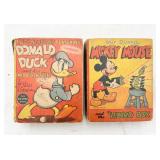 1937 Donald Suck & 1946 Mickey Mouse Little Books