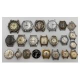 Lot of Vintage Watch Heads/Movements