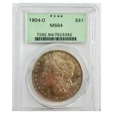 1904-O Morgan Silver Dollar PCGSMS64