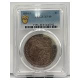 1884-S Morgan Silver Dollar PCGS XF40 90% Silver