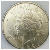 1922 Uncirculated Peace Dollar