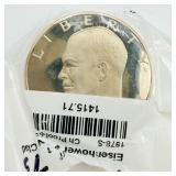 1978-S Eisenhower CN Clad Dollar CH Proof 63