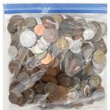 3 Pound Bag of ANTQ & VTG Foreign Coins