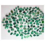 43.78CT (139 pieces) of Genuine Natural Emeralds