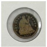 1841 Seated Liberty 90% Silver Half Dime