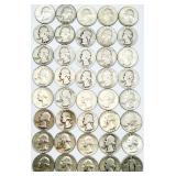 Roll of 40 - 90% Silver Quarters