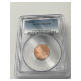 1945-D Lincoln Wheat Penny PCGS MS64RD