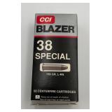 Box of 50- 38 Special 158 Grain Bullets