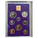 1972 Queen Elizabeth II Proof Coin Set