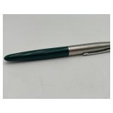 VTG Parker 21 Fountain Pen Steel & Green