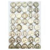 Roll of 40 - 90% Silver Quarters