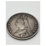 1889 Great Britain Queen Victoria 92.5% Silver Cn