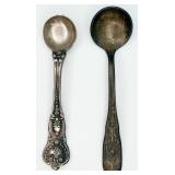 2 Sterling Silver Salt Spoons