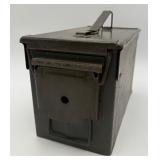 Vtg. Metal Military Ammunition Box