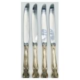Set of 4 Sterling Handle Knives