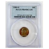 1983-S Roosevelt Dime PCGS PR69DCAM