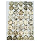 Roll of 40 - 90% Silver Quarters
