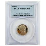 1983-S Jefferson Nickel PCGS PR69DCAM