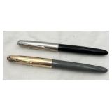 Vintage 14K GF & Silver Tone Parker Fountain Pens