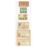 VTG Foreign Cinq (5) Francs Banknotes