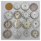 Lot of Miscellaneous Antique Pocket Watch Faces