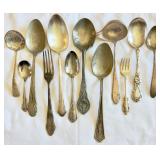 12 VTG & ANTQ Silverplated Silverware