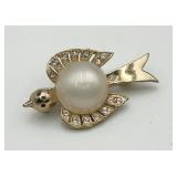 Vintage Bird Pin