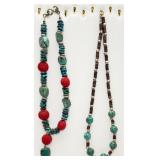 2 Turquoise & Stone Necklaces