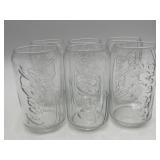 6-Vintage Coca Cola Can-shaped Glass