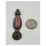 Vintage Sterling Silver Drop Pendant