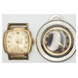 2 VTG Watch Head & Pocket Watch